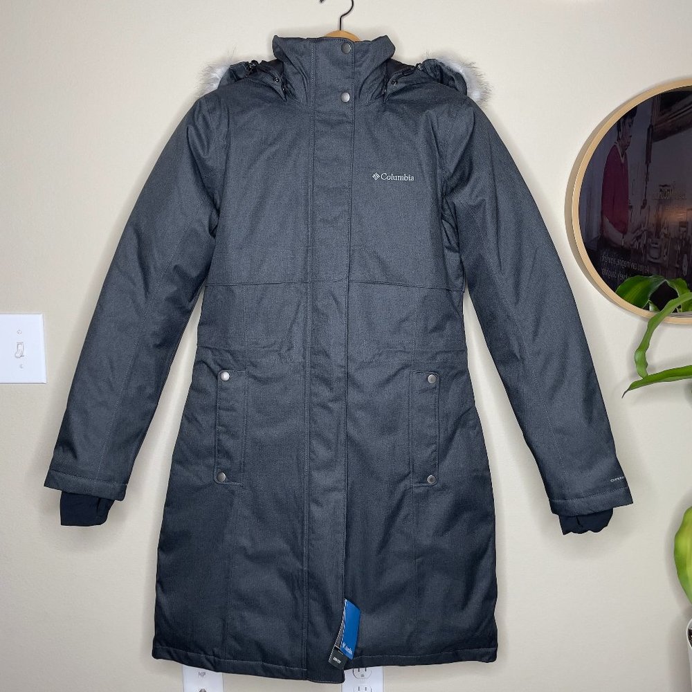 COLUMBIA Apres Arson™ II Long Down Jacket Parka MEDIUM GRAY